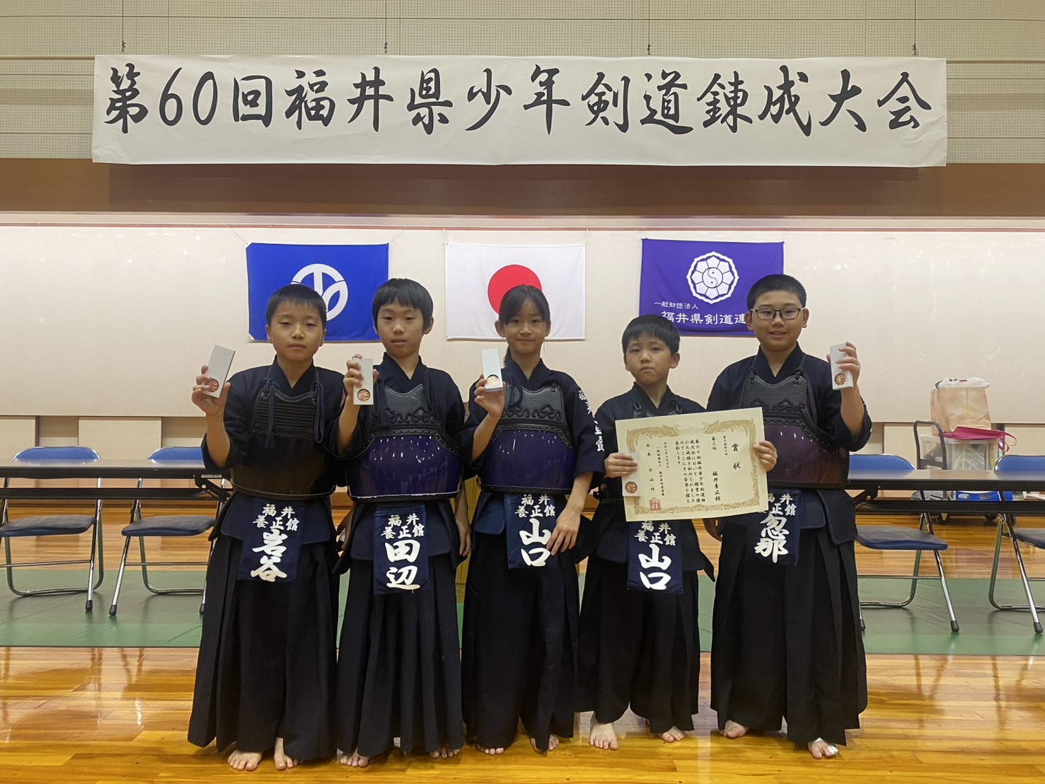 男子団体3位 福井養正館